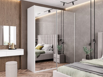 Шкаф Top Line 200х66х236 (Белый капри, Белый капри ЛДСП)