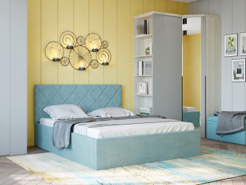 Кровать Рица бирюзовая 160х200 Кровать Рица бирюзовая 160х200