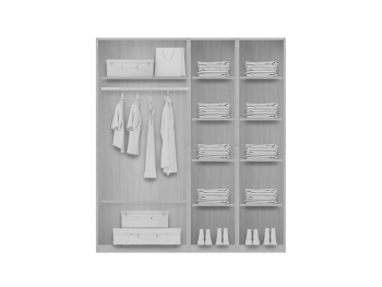 Штанга 100 см + полки 50 см + полки 50 см 1 штанга, 2 полки