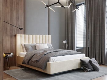 Кровать Калифорния new с парящим основанием кремовая 140х200 Кровать Калифорния new с парящим основанием кремовая 140х200